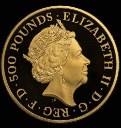 200万円を切る価格でご提供 世界中で完売 2021年 英国 クイーンズ ビースト エドワードIII グリフィン 5オンスプルーフ金貨