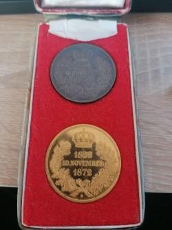 最高鑑定 UC単独1枚 1872年 ドイツ ヨハン王金婚式記念 2ターラー金貨（金打ち Gold Off Metal）48.70グラム NGC PF63 Ultra Cameo