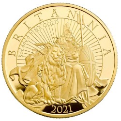 1枚入荷予定 発行わずか80枚のみ 2021年 英国 プレミアム・ブリタニア 5オンスプルーフ金貨