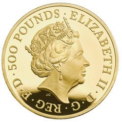 1枚入荷予定 発行わずか80枚のみ 2021年 英国 プレミアム・ブリタニア 5オンスプルーフ金貨