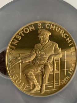 金の価値だけで175万円以上 1941年（1966年鋳造）イギリス 大西洋憲章25周年ゴールド＆シルバーメダルセット（合計4枚）