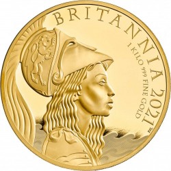 発行たったの5枚 2021年 英国 ブリタニア 1000ポンド 1キロプルーフ金貨