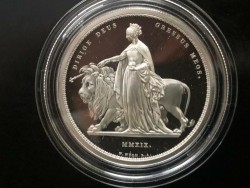 鑑定なし 2019年 英国 ウナライオン 2オンスプルーフ銀貨