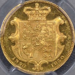 パターン（試作貨、試鋳貨）1830年 英国 パターン ウィリアム4世 プルーフソブリン金貨 PCGS PR62 DCAM