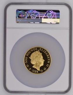 2021年 英国 ブリタニア ライオン 5オンスプルーフ金貨 NGC PF70UC