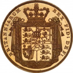 1826年 英国 ジョージ4世 2ポンドプルーフ金貨 PCGS PR62
