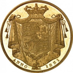 鑑定なし 発行225枚 1831年 英国 ウィリアム4世 2ポンドプルーフ金貨