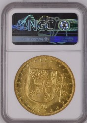 最高鑑定 1932年 チェコスロバキア 10ダカット金貨 NGC MS67