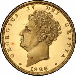 CAMEO PCGS単独 最高鑑定 1826年 英国 ジョージ4世プルーフソブリン金貨 PCGS PR66 CAMEO