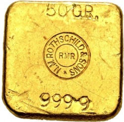 珍しいロスチャイルドのゴールドバー 50グラム