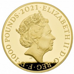 発送は2022年2月 2021年 英国 The Great Engraversシリーズ最新作 ゴチッククラウン1キロ金貨