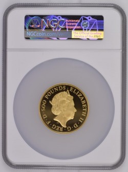 2021年 英国 クイーンズ ビースト エドワードIII グリフィン 5オンスプルーフ金貨 NGC PF70UC First Releases