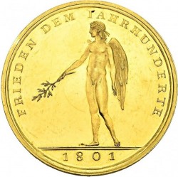 10ダカットでこの状態は希少です 鑑定なし（MS62レベル）1801年 ドイツ ハンブルグ 10ダカット ゴールドメダル