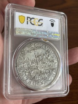 表示価格から10%オフ PCGS鑑定わずか3枚 1641/39年 ドイツ Augsburg ターラー銀貨 PCGS MS63