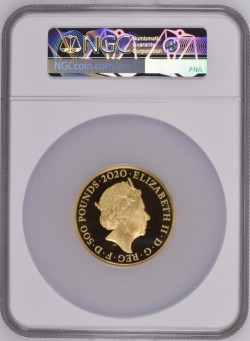 割引 元箱＆COA付き 2020年 英国 ミュージック・リジェンド Queen 5オンスプルーフ金貨 NGC PF70UC First Releases