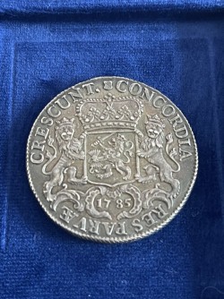 鑑定なし 1785年 オランダ シルバーライダー Ducaton銀貨