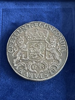 鑑定なし 1785年 オランダ シルバーライダー Ducaton銀貨