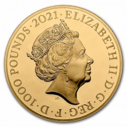 2021年 英国 The Great Engraversシリーズ最新作 ゴチッククラウン 1キロプルーフ金貨
