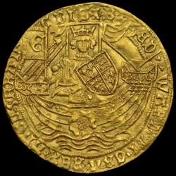 550年の前のコインNGC鑑定第2位 1465-70年 英国 エドワード4世 ローレル金貨 NGC MS62
