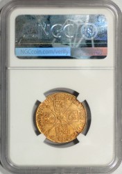 1713年 英国 アン女王 ギニー金貨 NGC XF40