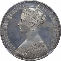 1847年 英国 ゴチッククラウン銀貨 UNDECIMO PF63