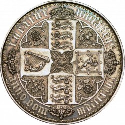 1847年 英国 ゴチッククラウン銀貨 UNDECIMO PF62