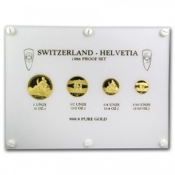 大特価！！ 1986年 スイス ヘルヴェティア金貨4枚セット