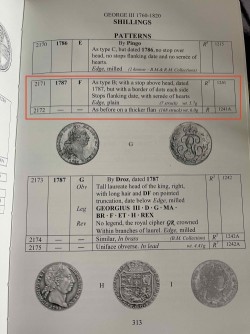 試鋳貨 鋳造7枚のみ 1787年 英国 ジョージ3世 パターンシリング貨 NGC PF63