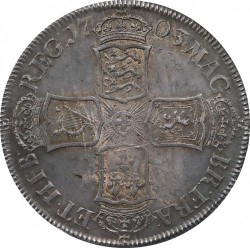 交渉して大幅値下げ！！1703年 英国 アン女王 ハーフクラウン銀貨 VIGO 