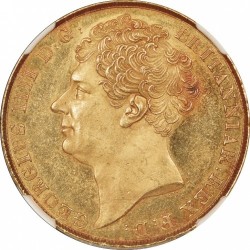 1823年 英国 ジョージ4世 2ポンド金貨 NGC MS62