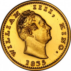 1835年 インド モハールプルーフ金貨 PCGS PR61
