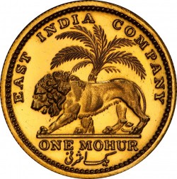 1835年 インド モハールプルーフ金貨 PCGS PR61