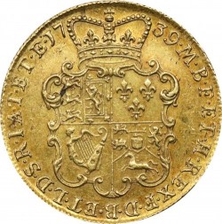 気づいた方は直ぐ買って！ 1739年 英国 ジョージ2世 2ギニー金貨