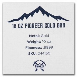 Pioneer Metal 10オンス純金バー