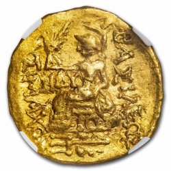 2000年以上前でMS鑑定 120-63 BC ポントス王国 Gold Starter ミトラダテス4世 NGC MS 4/5 4/5