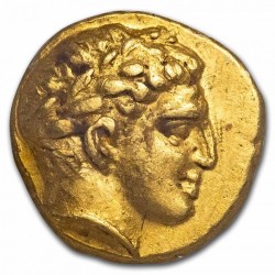 2350年前でCh. AUの素晴らしい一枚 359-336 BC 古代マケドニア王国 1/12 スターテル金貨 NGC Ch AU