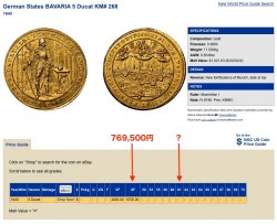 即発送 MS62が1150万円 1640年 ドイツ バイエルン マキシミリアン1世 5ダカット金貨 Date Above NGC MS61