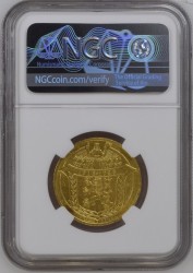 こっそりありえないほどの大幅割引 即発送 NGC, PCGS合わせても24番目の一枚 1928年 チェコスロバキア 4ダカット金貨 NGC MS64