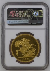 NGC13番目の高鑑定の一枚 1893年 英国 ヴィクトリア オールドヘッド 5ポンドプルーフ金貨 NGC PF64 ULTRA CAMEO NGC13番目の高鑑定の一枚 1893年 英国 ヴィクトリア オールドヘッド 5ポンドプルーフ金貨 NGC PF64 ULTRA CAMEO