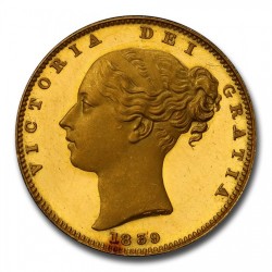 1839年 英国 ヤングヴィクトリア プルーフソブリン金貨 PCGS PR63 DCAM