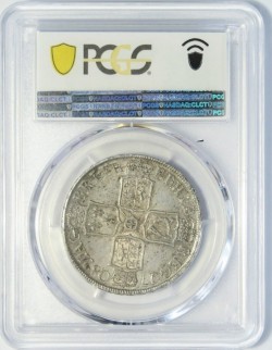 NGCでは6位、PCGSでは2位 1708年 英国 アン女王 ハーフクラウン銀貨 PCGS MS62