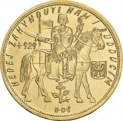 発行数600枚 鑑定なし（UNC）1935 チェコスロバキア 10ダカット金貨