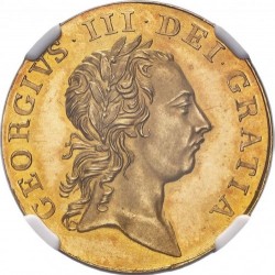 R4(11-20枚) 1761年 イギリス ジョージ3世 W&R-84 パターン（試鋳貨）プルーフギニー金貨 NGC PF63