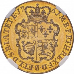 R4(11-20枚) 1761年 イギリス ジョージ3世 W&R-84 パターン（試鋳貨）プルーフギニー金貨 NGC PF63