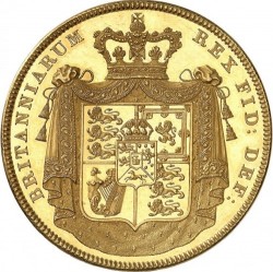 鑑定なし（UNC）発行たったの150枚のみ 1826年 英国 ジョージ4世 5ポンドプルーフ金貨