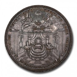 1790年 ドイツ アイヒシュタット 2ターラー銀貨 セデ・ヴァカンテ プロビデンスの目 都市景観 NGC MS64