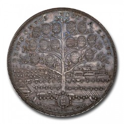 1790年 ドイツ アイヒシュタット 2ターラー銀貨 セデ・ヴァカンテ プロビデンスの目 都市景観 NGC MS64