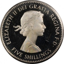 30-50枚のみ 1960年 英国 ヤング・エリザベス2世 VIP クラウンプルーフ銀貨 PCGS PR65DCAM