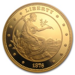 1876 (2014年鋳造) $100 ゴールドユニオン5オンス ゴールドメダル NGC GEM Proof