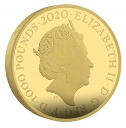 RM社の定価以下 2020年 英国 ジェームスボンド 1キロプルーフ金貨